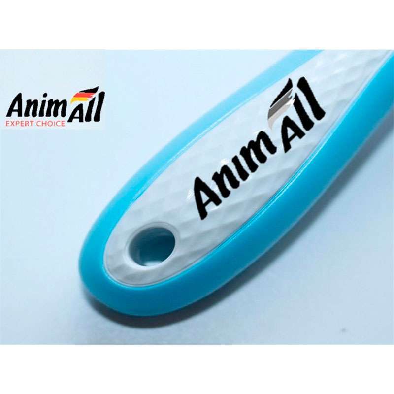 AnimAll (ЭнімАл) Groom – Гребінець-граблі двурядні для котів і собак з довгою густою шерстю (One size) в E-ZOO