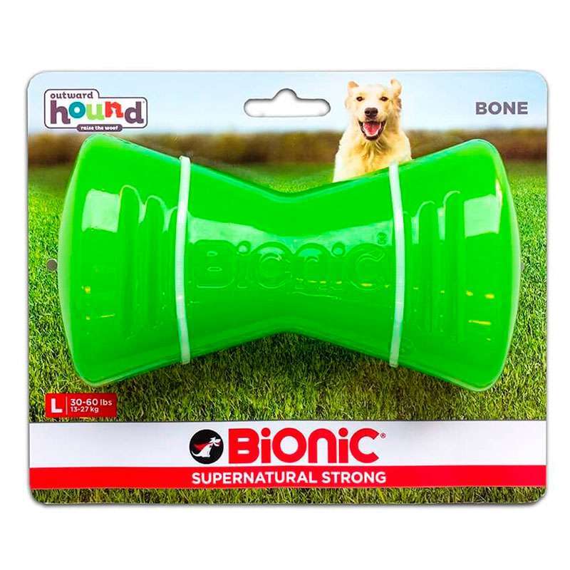 Bionic (Біонік) Opaque Bone – Іграшка суперміцна Опак Боне Кістка з нішами для ласощів для собак (9,4х5х4 см) в E-ZOO