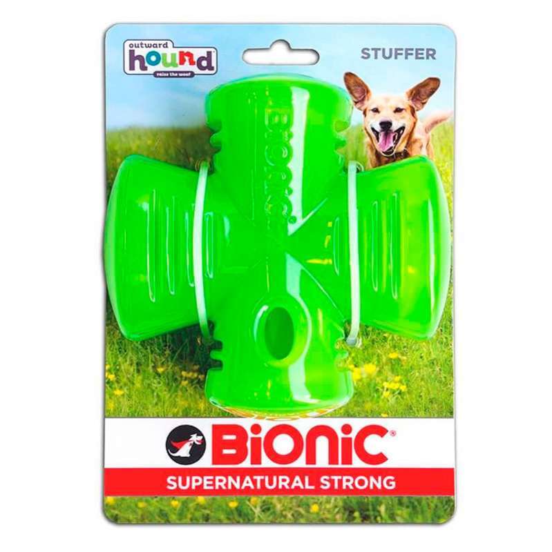 Bionic (Біонік) Opaque Stuffer – Іграшка суперміцна Опак Стафер з нішами для ласощів для собак (12,5х12,5х6,8 см) в E-ZOO