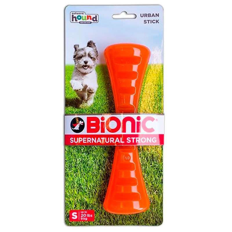 Bionic (Бионик) Opaque Stick – Игрушка суперпрочная Опак Стик Гантель с нишами для лакомств для собак (19х5х4,3 см) в E-ZOO