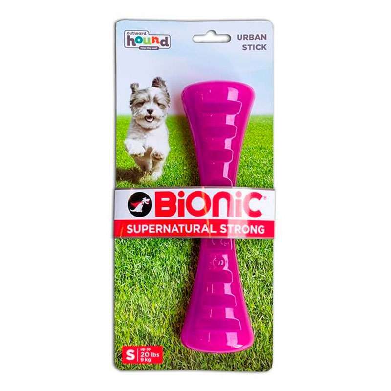 Bionic (Бионик) Opaque Stick – Игрушка суперпрочная Опак Стик Гантель с нишами для лакомств для собак (19х5х4,3 см) в E-ZOO