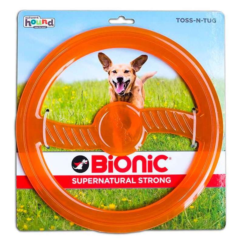 Bionic (Біонік) Opaque Toss-N-Tug Org – Іграшка суперміцна Тосс-Н-Таг Кільце для собак (23х23х1 см) в E-ZOO