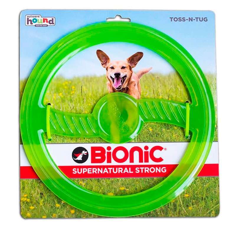 Bionic (Біонік) Opaque Toss-N-Tug Org – Іграшка суперміцна Тосс-Н-Таг Кільце для собак (23х23х1 см) в E-ZOO
