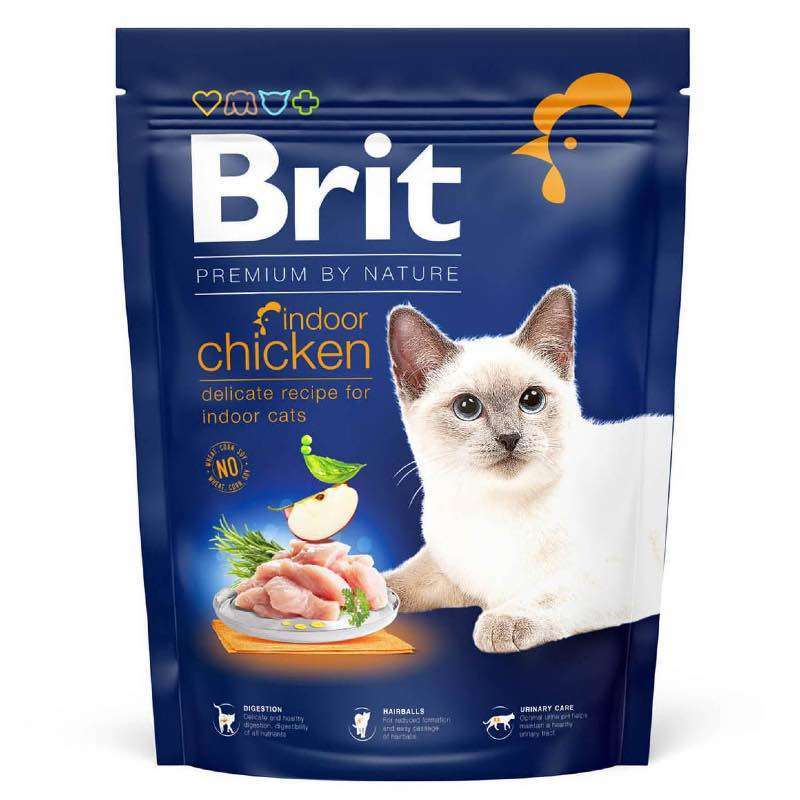 Brit Premium (Бріт Преміум) by Nature Cat Indoor Chicken - Сухий корм з куркою для дорослих котів, що живуть в приміщенні (300 г) в E-ZOO