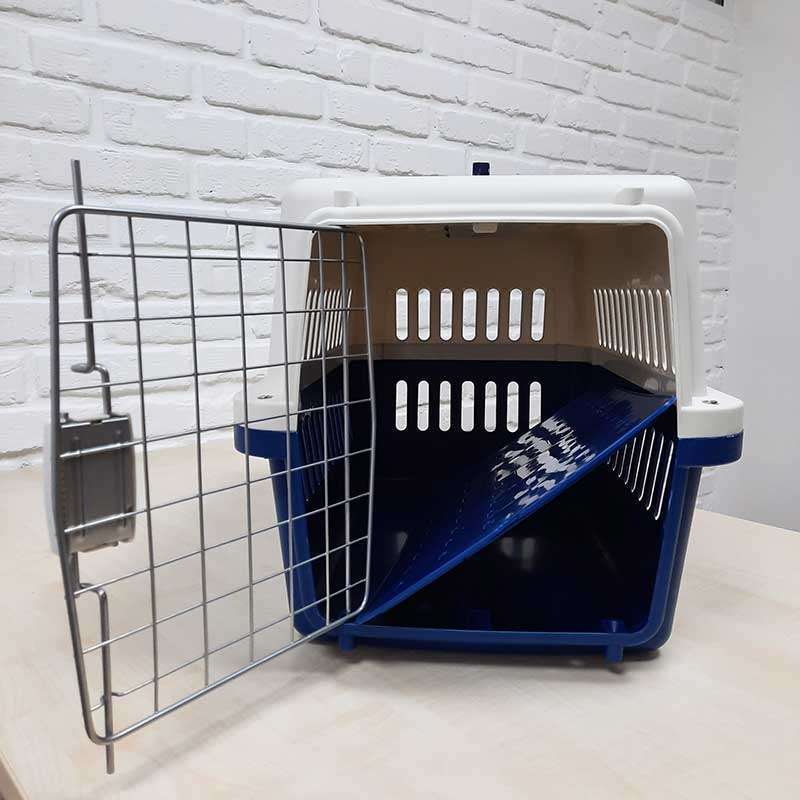 Nunbell (Нанбел) Pet Carrier IATA Size 2 - Пластикова переноска для собак вагою до 15 кг із залізними дверима, що відповідає стандартам IATA (56х37х35 см) в E-ZOO