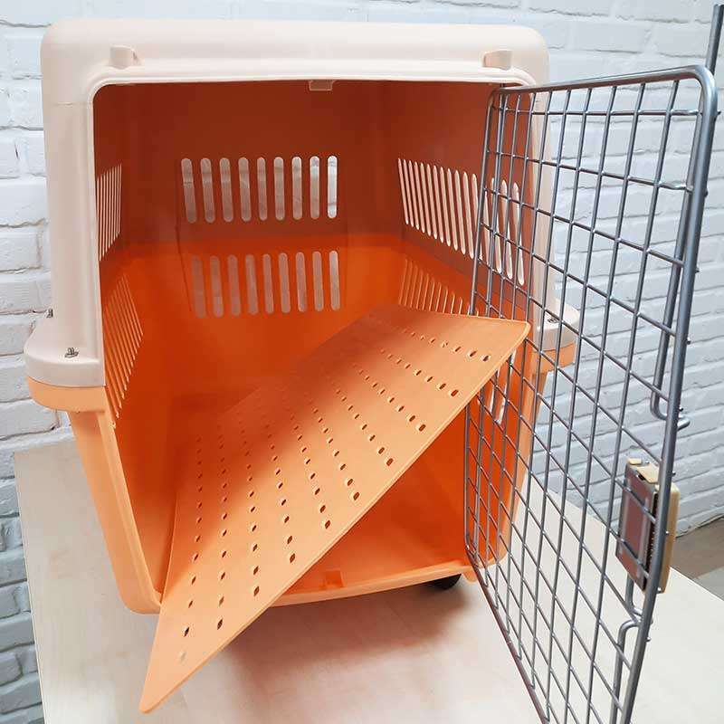 Nunbell (Нанбел) Pet Carrier IATA Size 4 - Пластикова переноска для собак вагою до 30 кг із залізними дверима, що відповідає стандартам IATA (81х58х61 см) в E-ZOO