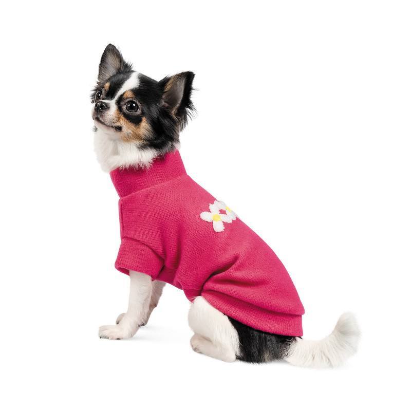 Pet Fashion (Пет Фешн) Flower - Свитер для собак (малиновый) (XXS (20-22 см)) в E-ZOO