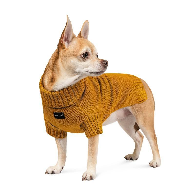 Pet Fashion (Пет Фешн) Fluff - Свитер для собак (горчичный) (S (27-29 см)) в E-ZOO