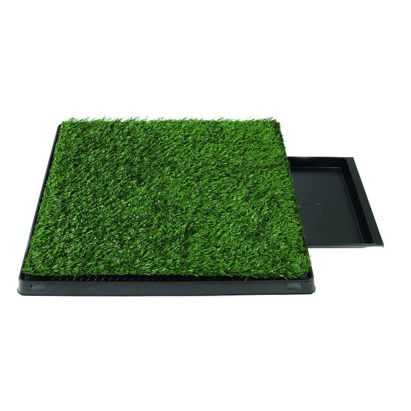 M-Pets (М-Петс) Grass Mat Training Pad with Tray - Травяной мат для приучения собак к туалету с поддоном (58х46 см) в E-ZOO