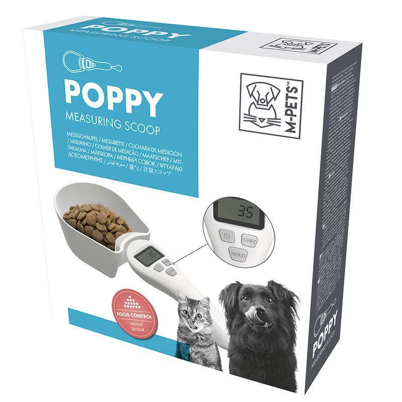 M-Pets (М-Петс) Poppy Measuring Scoop – Мірна ложка-ваги для дозування корму собак та котів (29x9,4x5 см) в E-ZOO