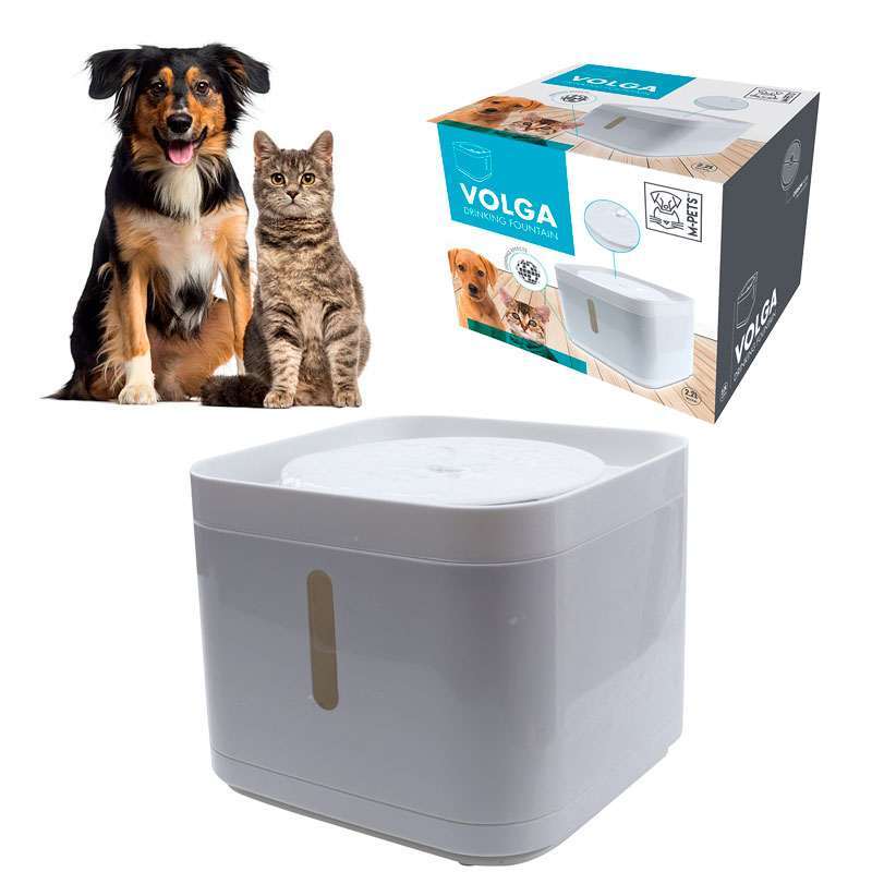 M-Pets (М-Петс) Volga Drinking Fountain – Поилка-фонтан Воля для собак и кошек (2,2 л) в E-ZOO