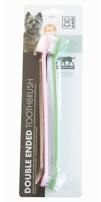 M-Pets (М-Петс) Double Ended Toothbrush - Набір зубних щіток двосторонніх для собак (Комплект) в E-ZOO