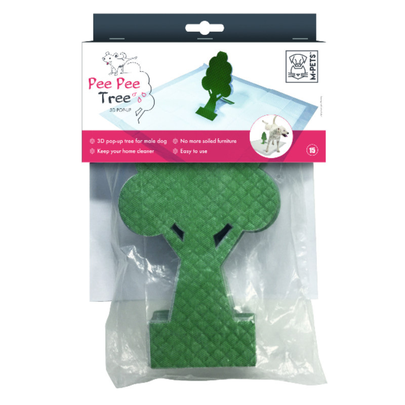 M-Pets (М-Петс) Pee Pee Tree 3D Pop Up - Комплект 3D-деревьев для приучающих пеленок Pee Pee Tree для собак (15 шт./уп.) в E-ZOO
