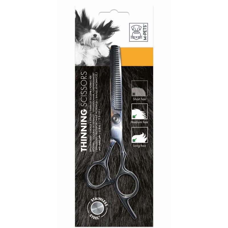 M-Pets (М-Петс) Grooming Steel Thinning Scissor - Ножницы филировочные, металлические для стрижки собак (6x19x0,5 см) в E-ZOO