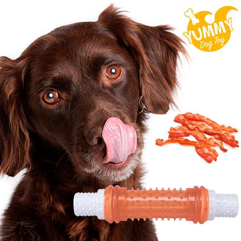 M-Pets (М-Петс) Yummy Toy With Bacon Flavor Stick – Жувальна іграшка Стік з ароматом бекону для собак (20х4,5 см) в E-ZOO