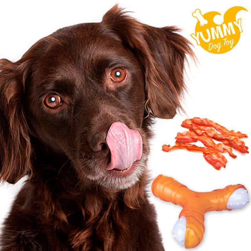 M-Pets (М-Петс) Yummy Toy With Bacon Flavor Propeller – Жевательная игрушка Пропеллер с ароматом бекона для собак (13,4x12,2x3,6 см) в E-ZOO