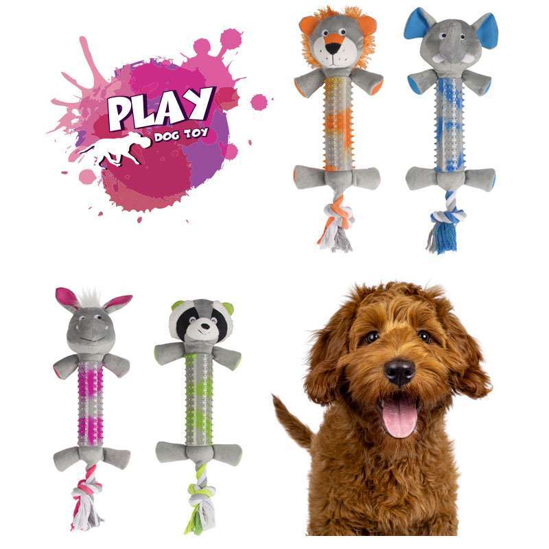 M-Pets (М-Петс) Nabila Long Necks Queak Toy – Іграшка м'яка Набіла Довга Шия, що пищить, для собак (39х14х5) в E-ZOO