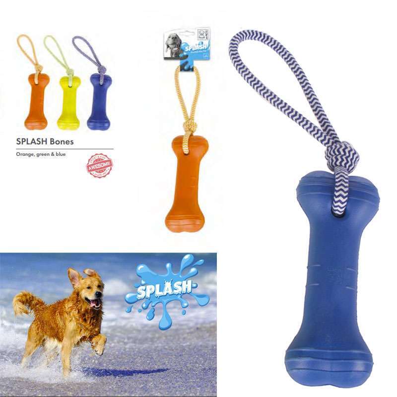 M-Pets (М-Петс) Splash Bones Toy – Іграшка, що плаває у воді, Кістка Сплеск для собак (43х8х5 см) в E-ZOO