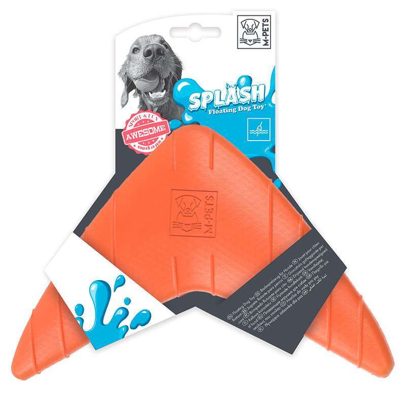 M-Pets (М-Петс) Splash Boomerangs Toy – Іграшка, що плаває у воді Бумеранг Сплеск для собак (21,5х25х3,1 см) в E-ZOO