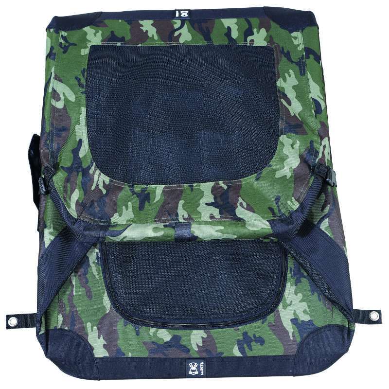 M-Pets (М-Петс) Comfort Crate Camouflage - Складная камуфляжная сумка-переноска для собак и котов (41х28х28 см) в E-ZOO