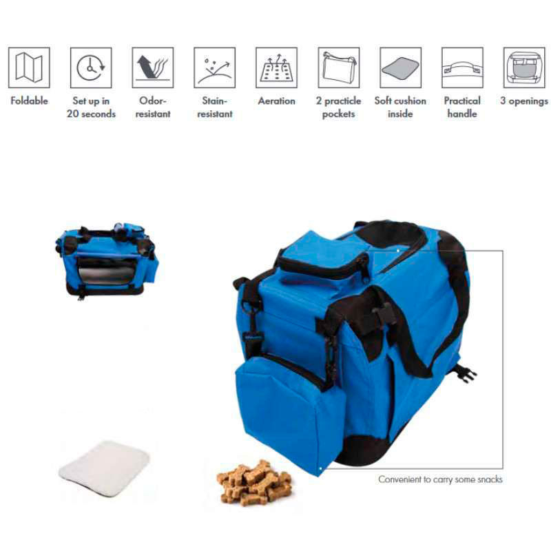 M-Pets (М-Петс) Flow Crate - Складана сумка-переноска для собак та котів (41х28х28 см) в E-ZOO