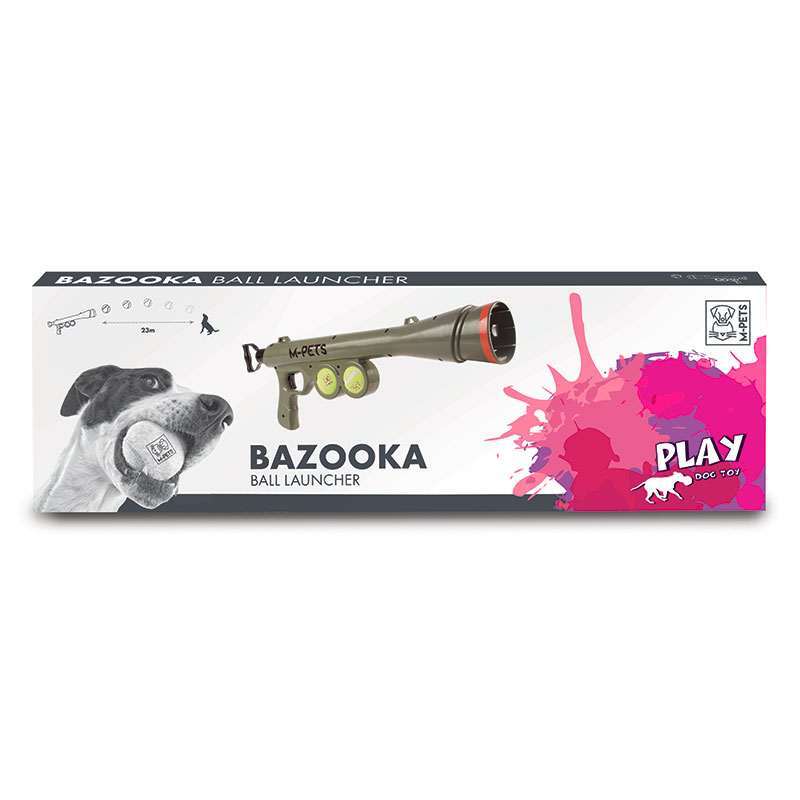 M-Pets (М-Петс) Bazooka Ball Launcher – Метальник м'ячів для дресирування собаки (Комплект) в E-ZOO