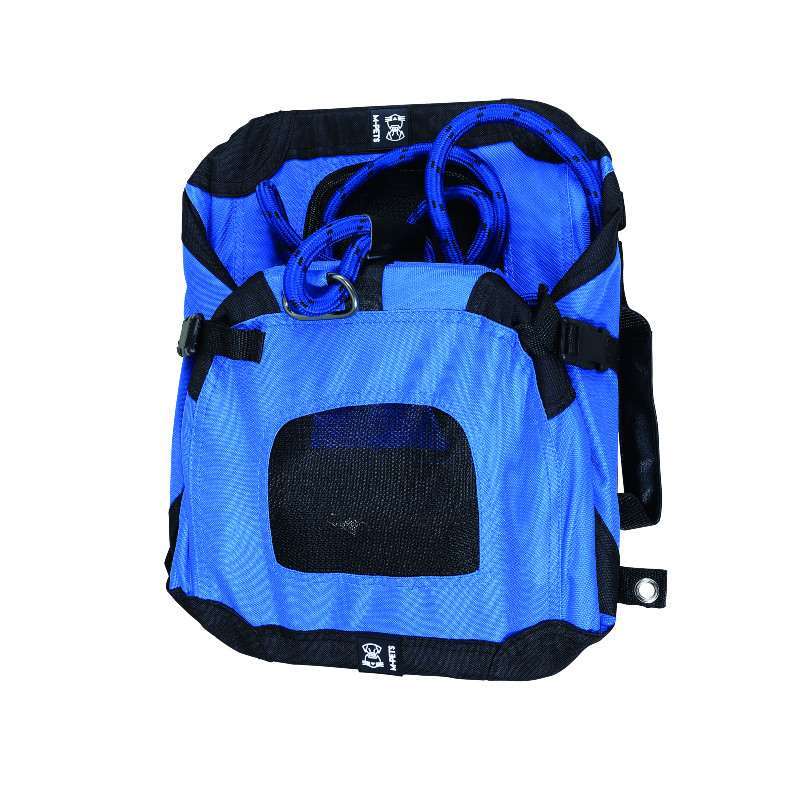 M-Pets (М-Петс) Remix Travel Carrier 2in1 Blue - Складная сумка-переноска с поводком в комплекте для собак малых пород и котов весом до 4,5 кг (41х28х28 см) в E-ZOO