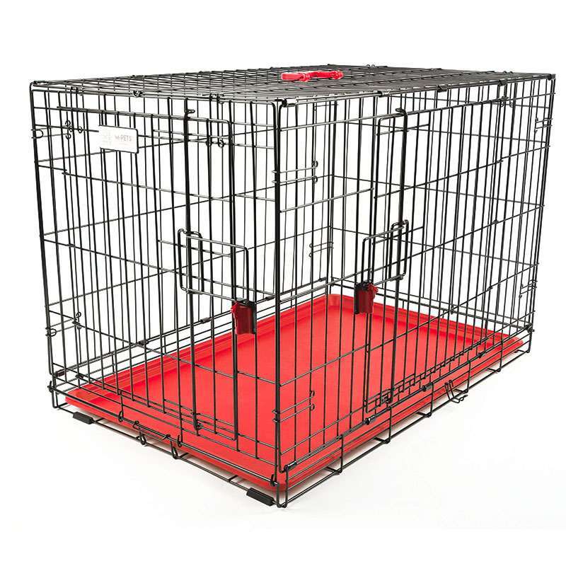 M-Pets (М-Петс) Voyager Wire Crate 2 doors – Дротова клітка з 2 дверима та запатентованим замком Securo lock для собак (XS (46x30x35,6 cм)) в E-ZOO