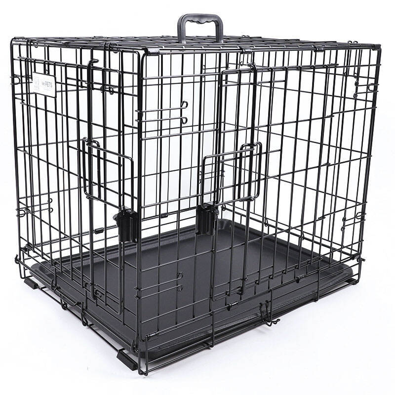 M-Pets (М-Петс) Voyager Wire Crate 2 doors – Дротова клітка з 2 дверима та запатентованим замком Securo lock для собак (S (61х46х48 см)) в E-ZOO