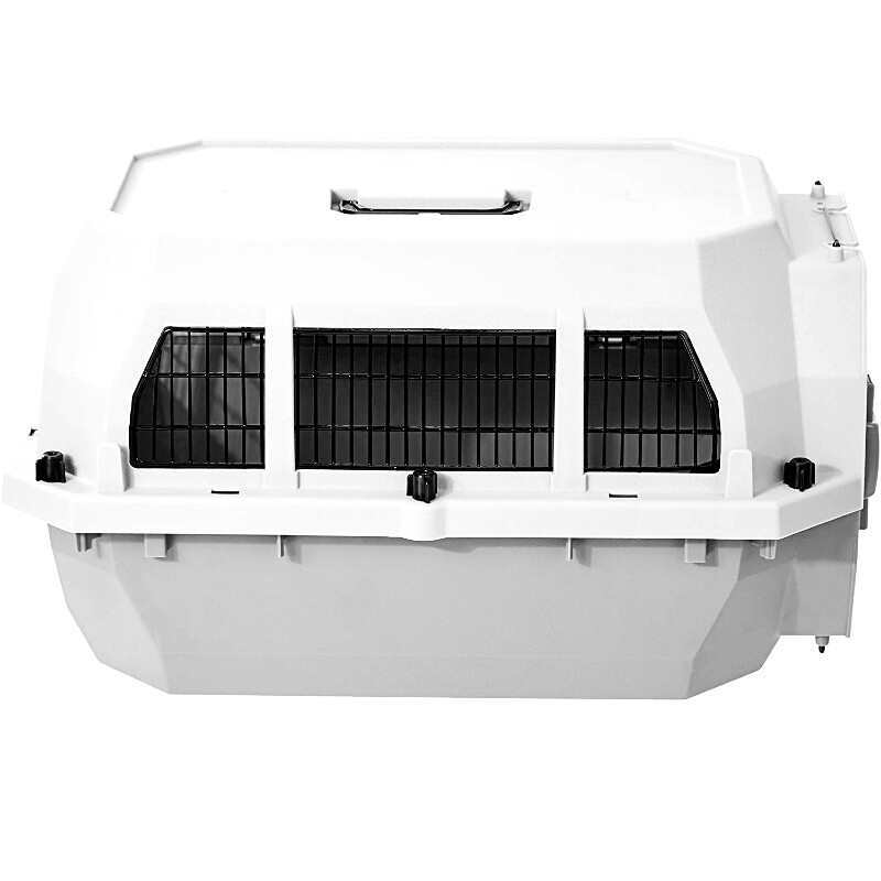 M-Pets (М-Петс) Transit Dog Carrier Metal Frame Window IATA - Переноска с металлическими решетками на окнах, соответствующая стандартам IATA, для собак и котов весом до 11,4 кг (60х40х33 см) в E-ZOO