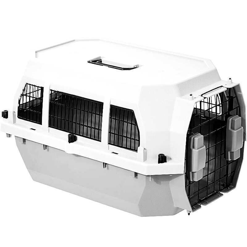 M-Pets (М-Петс) Transit Dog Carrier Metal Frame Window IATA - Переноска з металевими гратами на вікнах, що відповідає стандартам IATA, для собак та котів вагою до 11,4 кг. (60х40х33 см) в E-ZOO