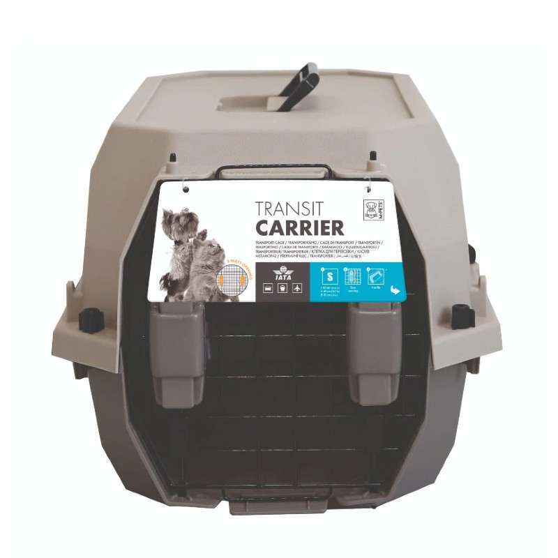 M-Pets (М-Петс) Transit Dog Carrier Metal Frame Window IATA - Переноска з металевими гратами на вікнах, що відповідає стандартам IATA, для собак та котів вагою до 11,4 кг. (60х40х33 см) в E-ZOO
