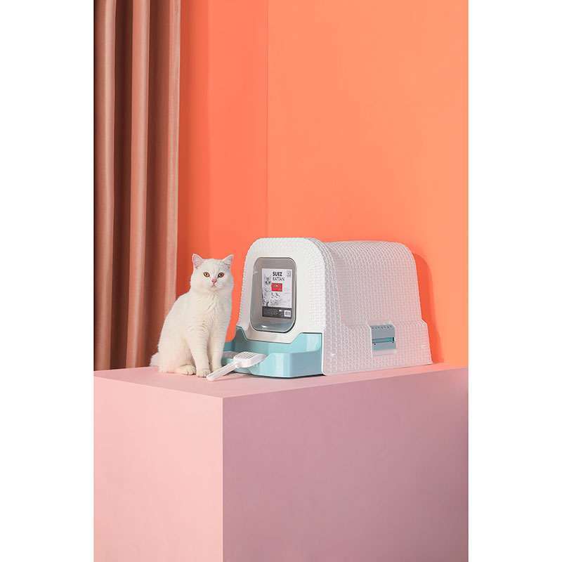 M-Pets (М-Петс) Suez Rattan Cat Toilet – Закритий котячий туалет з вугільним фільтром та висувними сходами (69х41х42 см) в E-ZOO