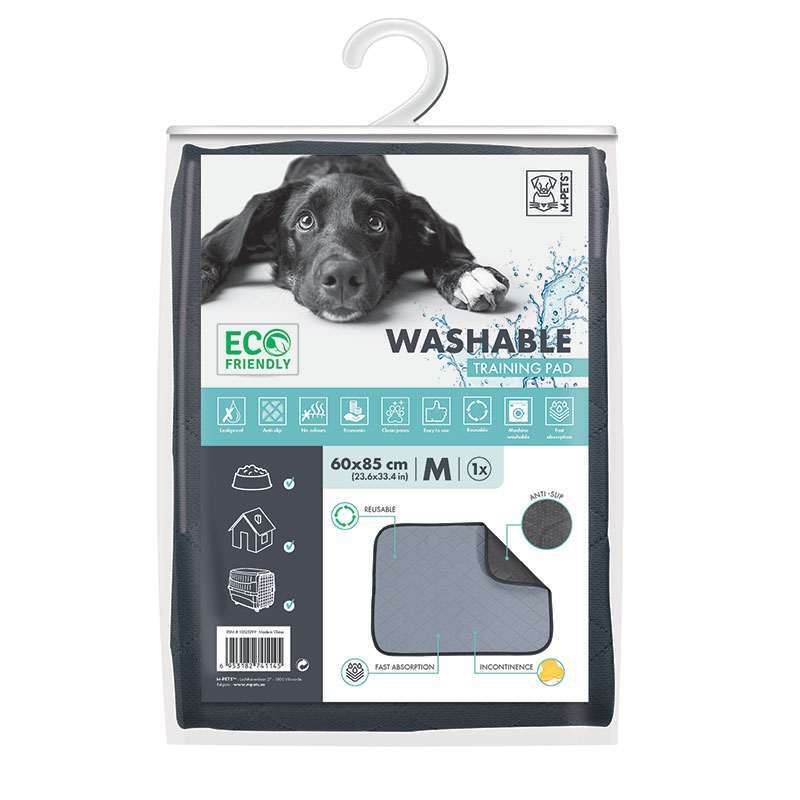 M-Pets (М-Петс) Washable Training Pad – Багаторазова пелюшка для привчання тварин до туалету (M (85х60 см)) в E-ZOO