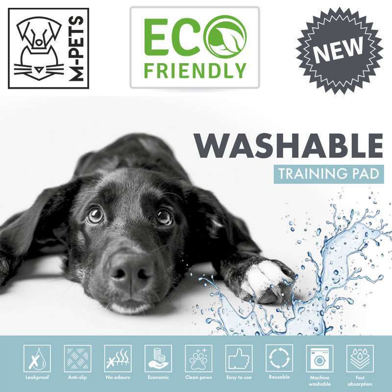 M-Pets (М-Петс) Washable Training Pad – Многоразовая пелёнка для приучения животных к туалету (M (85х60 см)) в E-ZOO