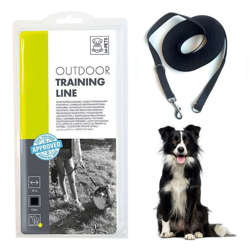 M-Pets (М-Петс) Outdoor Training Line – Тренировочный длинный поводок для собак (2х1000 см) в E-ZOO