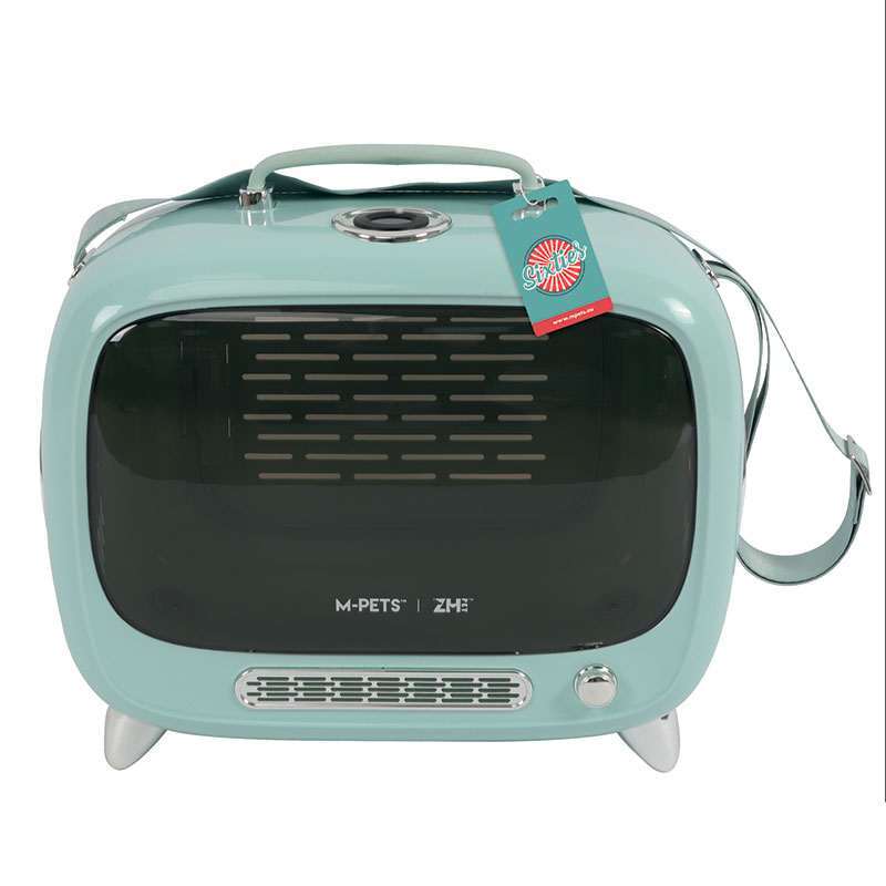 M-Pets (М-Петс) Sixties TV Pet Carrier – Переноска ТВ 60-х для котів та собак дрібних порід (44,7x26,6x38,4 см) в E-ZOO