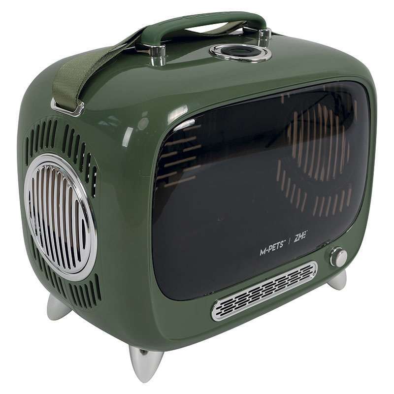 M-Pets (М-Петс) Sixties TV Pet Carrier – Переноска ТВ 60-х для котів та собак дрібних порід (44,7x26,6x38,4 см) в E-ZOO