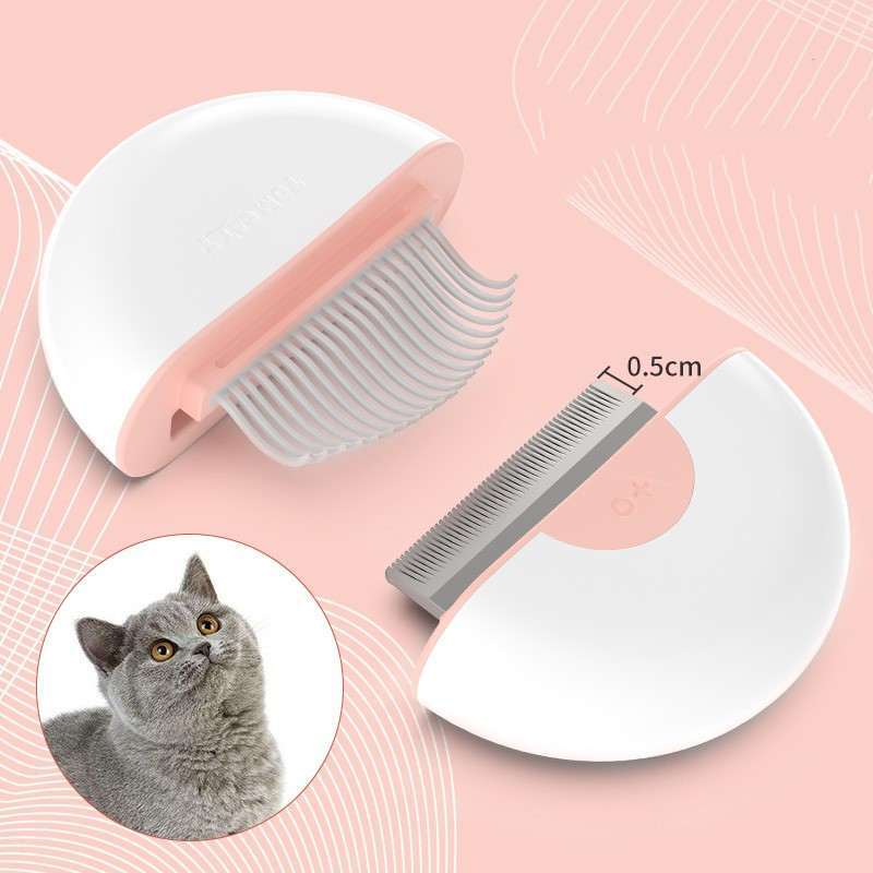 M-Pets (М-Петс) 2in1 Mini Pet Comb for long hair - Дешеддер 2 в 1 для удаления линяющей шерсти собак и кошек (для длинношерстных пород) (9х9х3 см) в E-ZOO