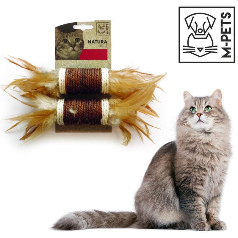 M-Pets (М-Петс) Natura Rolls - Набор игрушек-роллов из сизаля для котов (Комплект) в E-ZOO