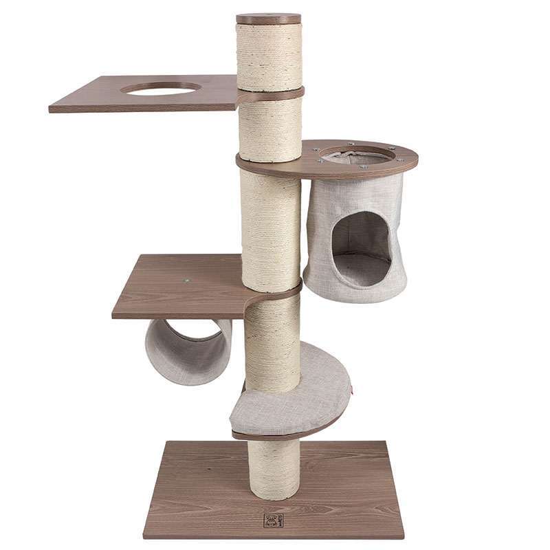 M-Pets (М-Петс) CatElite Leonardo Cat tree – Игровой комплекс Леонардо с когтеточкой для кошек (68х40х127 см) в E-ZOO