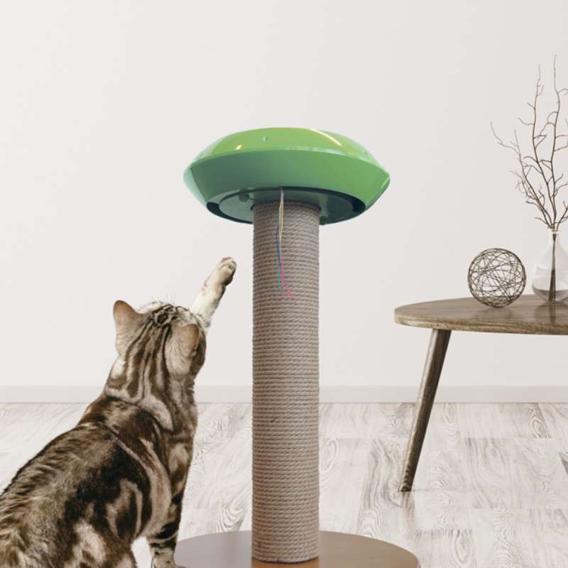 M-Pets (М-Петс) UFO 2in1 Interactive Cat Toy - Интерактивная игрушка для котов с возможностью установки на когтеточке (Комплект) в E-ZOO