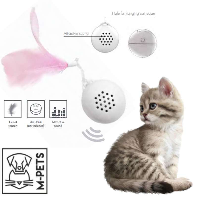 M-Pets (М-Петс) Swing Ball - Интерактивная игрушка-дразнилка для котов (Ø 4,2 см) в E-ZOO