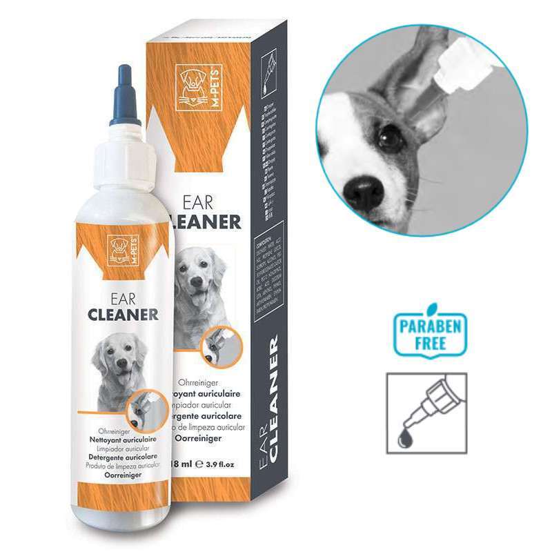 M-Pets (М-Петс) Ear Cleaner – Лосьон для очистки и нейтрализиции неприятных запахов ушей у собак всех пород (118 мл) в E-ZOO