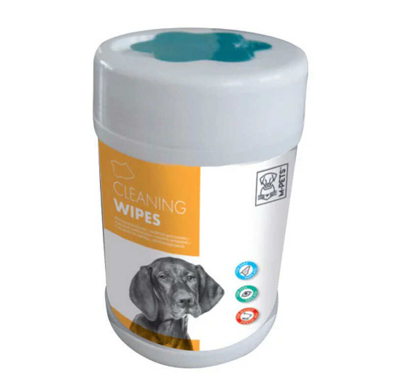 M-Pets (М-Петс) Pet Cleaning Wipes – Вологі серветки для підтримки чистоти вух, носа, очей у собак і котів (80 шт./уп.) в E-ZOO