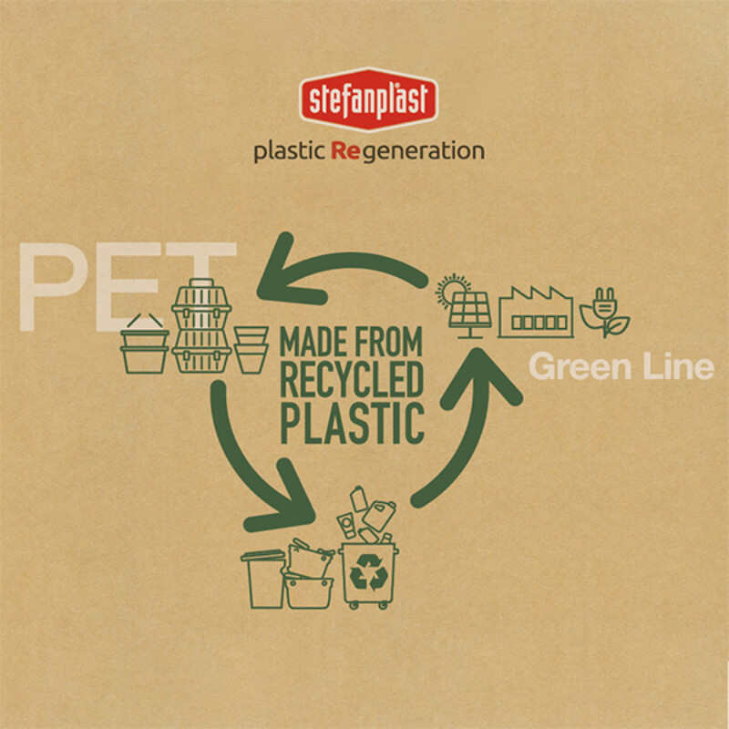 Stefanplast (Стефанпласт) Sleeper Green Line - ЕКО-лежак пластиковий для собак та котів (57х42х25 см) в E-ZOO