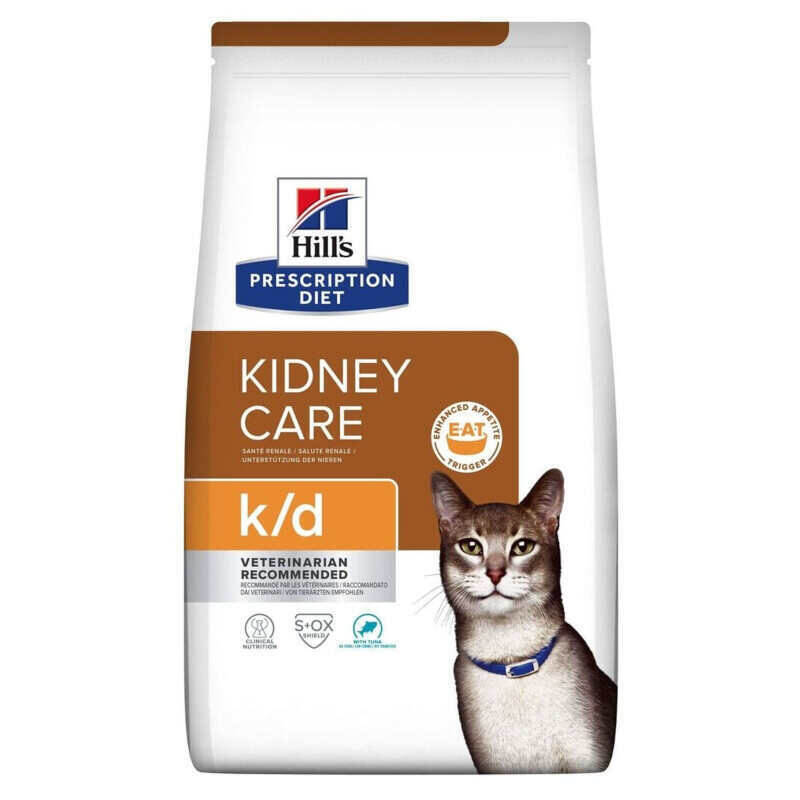 Hill's (Хіллс) Prescription Diet k/d Kidney Care Tuna - Корм-дієта з тунцем для котів із захворюваннями нирок та серця (400 г) в E-ZOO