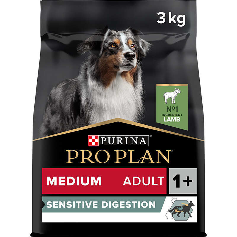 Purina Pro Plan (Пуріна Про План) Medium Sensitive Digestion Adult – Сухий корм з ягням для дорослих собак середніх порід (3 кг) в E-ZOO
