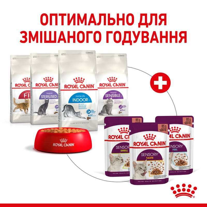 Royal Canin (Роял Канін) Sensory Taste in Jelly – Вологий корм з м'ясом для дорослих котів, що стимулює смакові рецептори (шматочки в желе) (85 г) в E-ZOO