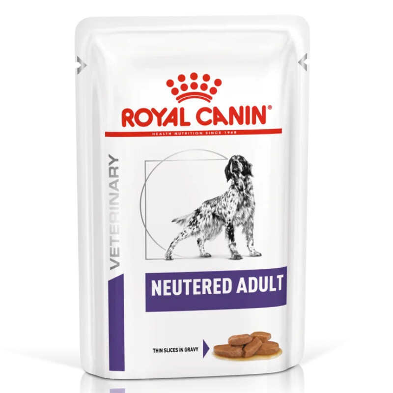 Royal Canin (Роял Канин) Neutered Adult in Gravy - Ветеринарная диета для стерилизованных собак различных пород, склонных к набору лишнего веса (кусочки в соусе) (100 г) в E-ZOO